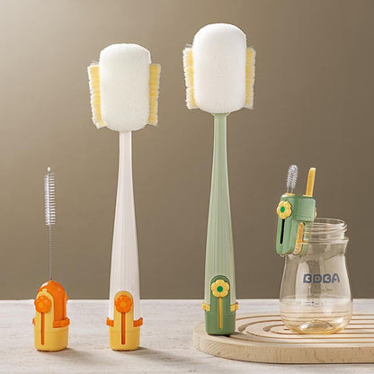 Multi-functional 5-in-1 Baby Bottle Cleaning Brush – For Cup Lid Cleaning & Home Kitchen Tasks