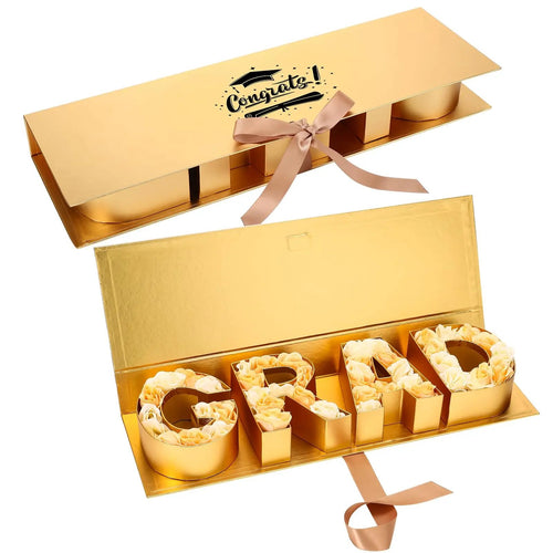 🎓 DIY Graduation Gift Box with Ribbon – Large Empty Box for Gifts, Candy, Cookies, Flowers & More 🎁