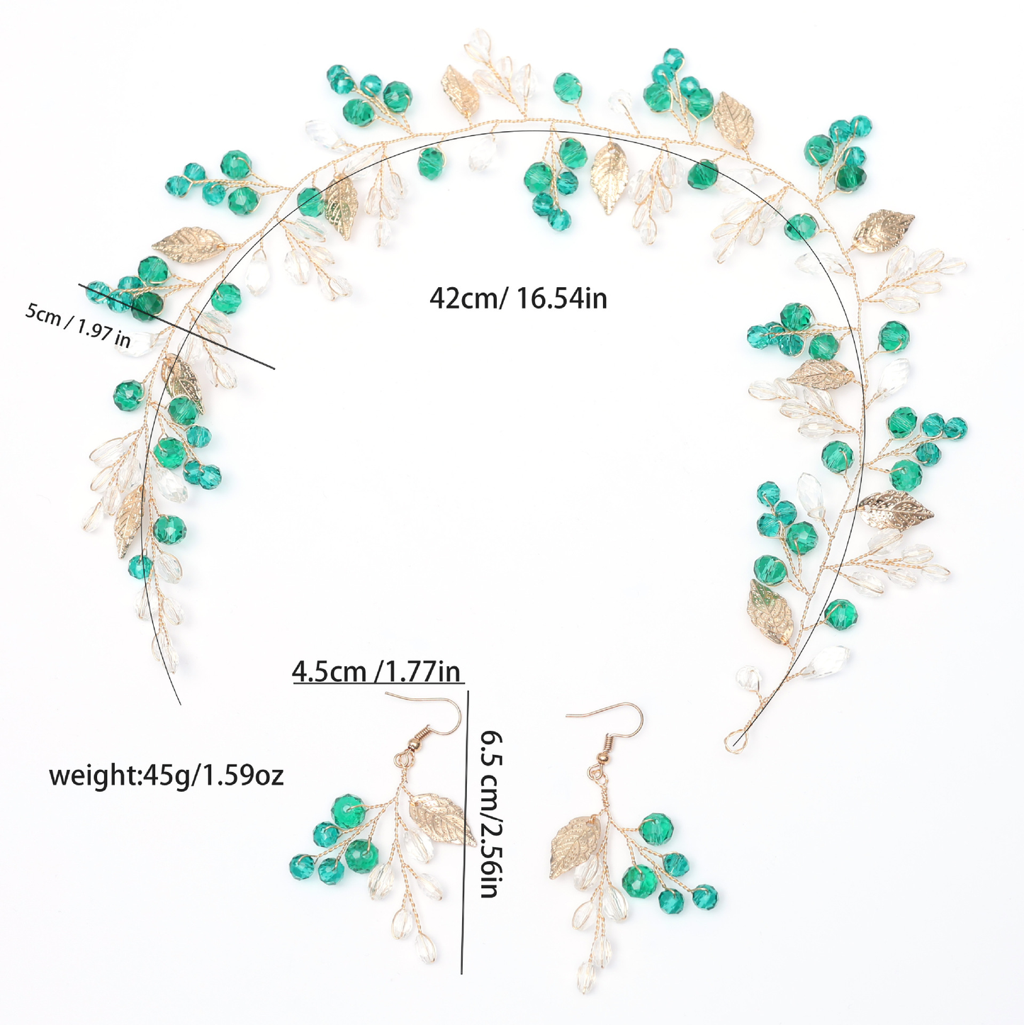 Pearl and millet flower headdress