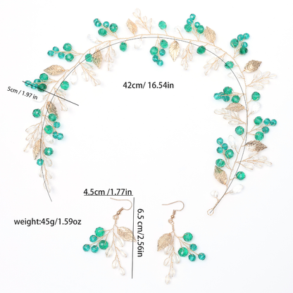 Pearl and millet flower headdress