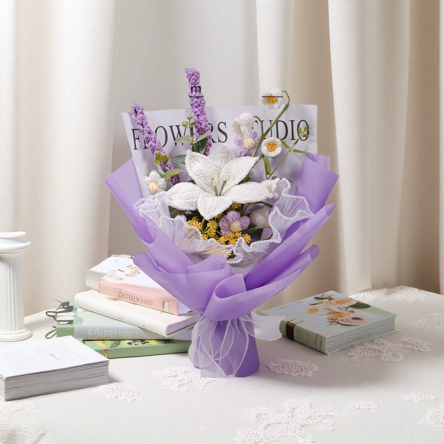 Give Mom a Timeless Gift This Mother’s Day – A Handcrafted, Forever Blooming Crochet Flower Bouquet🌸💖