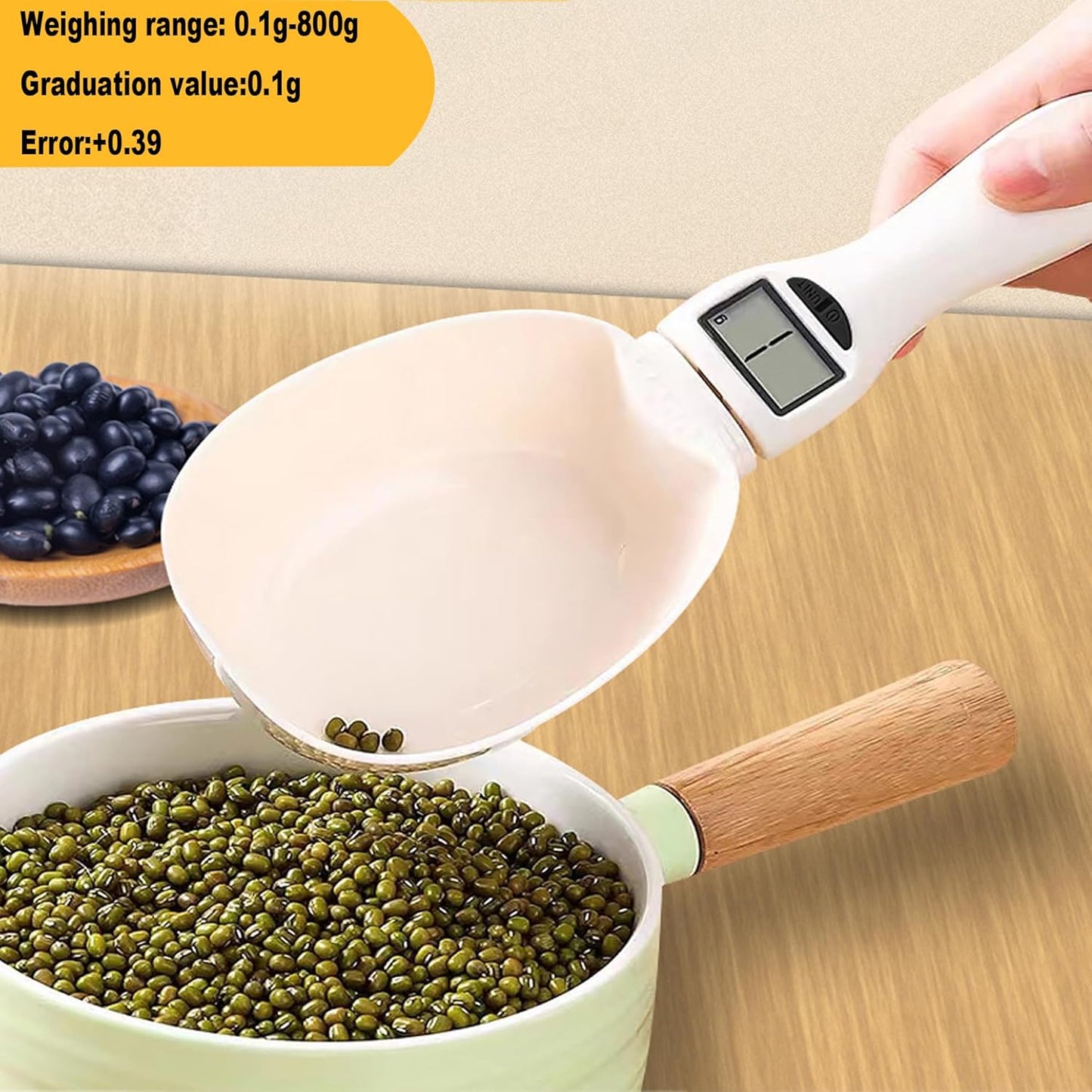 Digital Measuring Spoon- for Cooking Baking - Smart Adjustable Measure Cup for Home Cooks Bakers Pet Owners