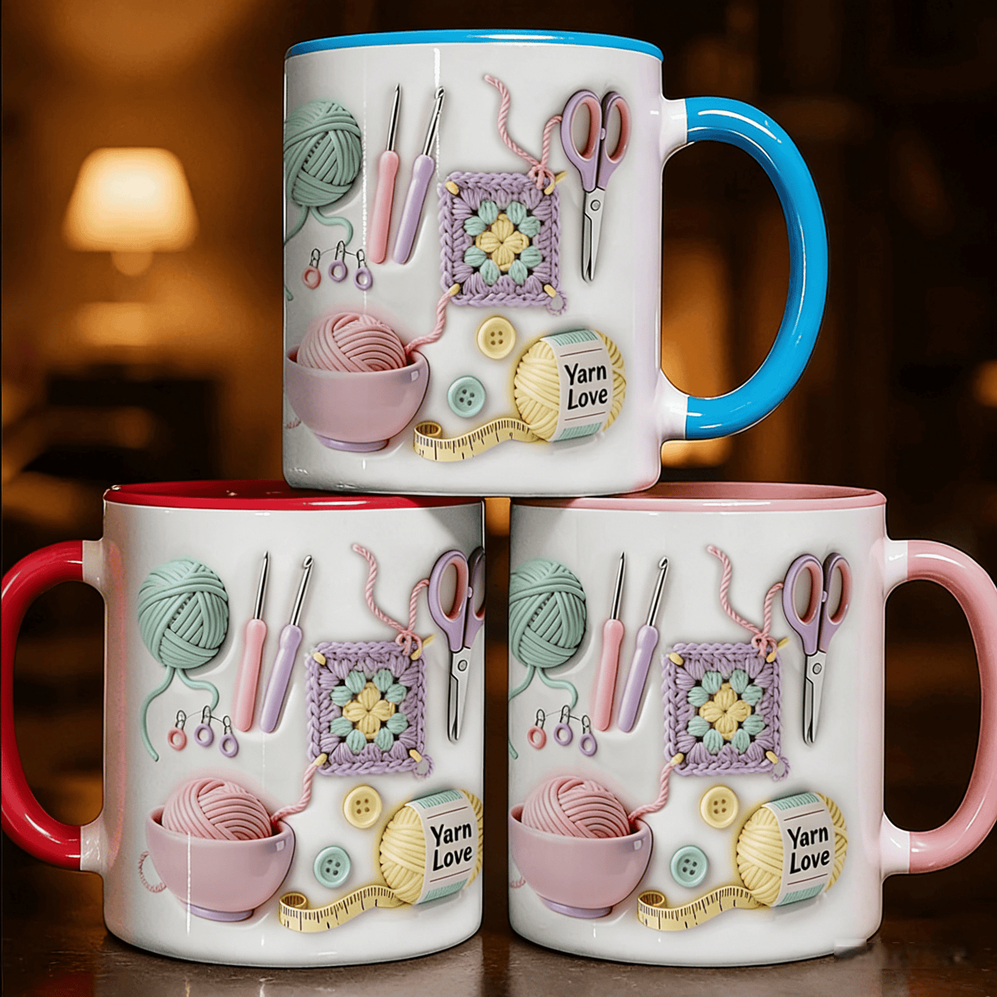 Yarn Love Mug, Gift For Crafters And Creative Souls