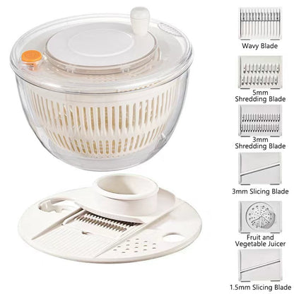 Large Capacity Multi-Function Salad Spinner