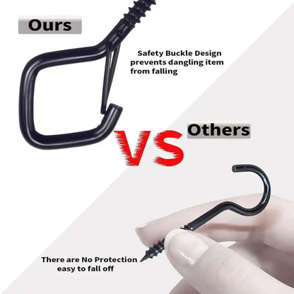 20 PCS Windproof & Rust-Resistant🔧Safety Screw Durable Metal Ceiling Hook