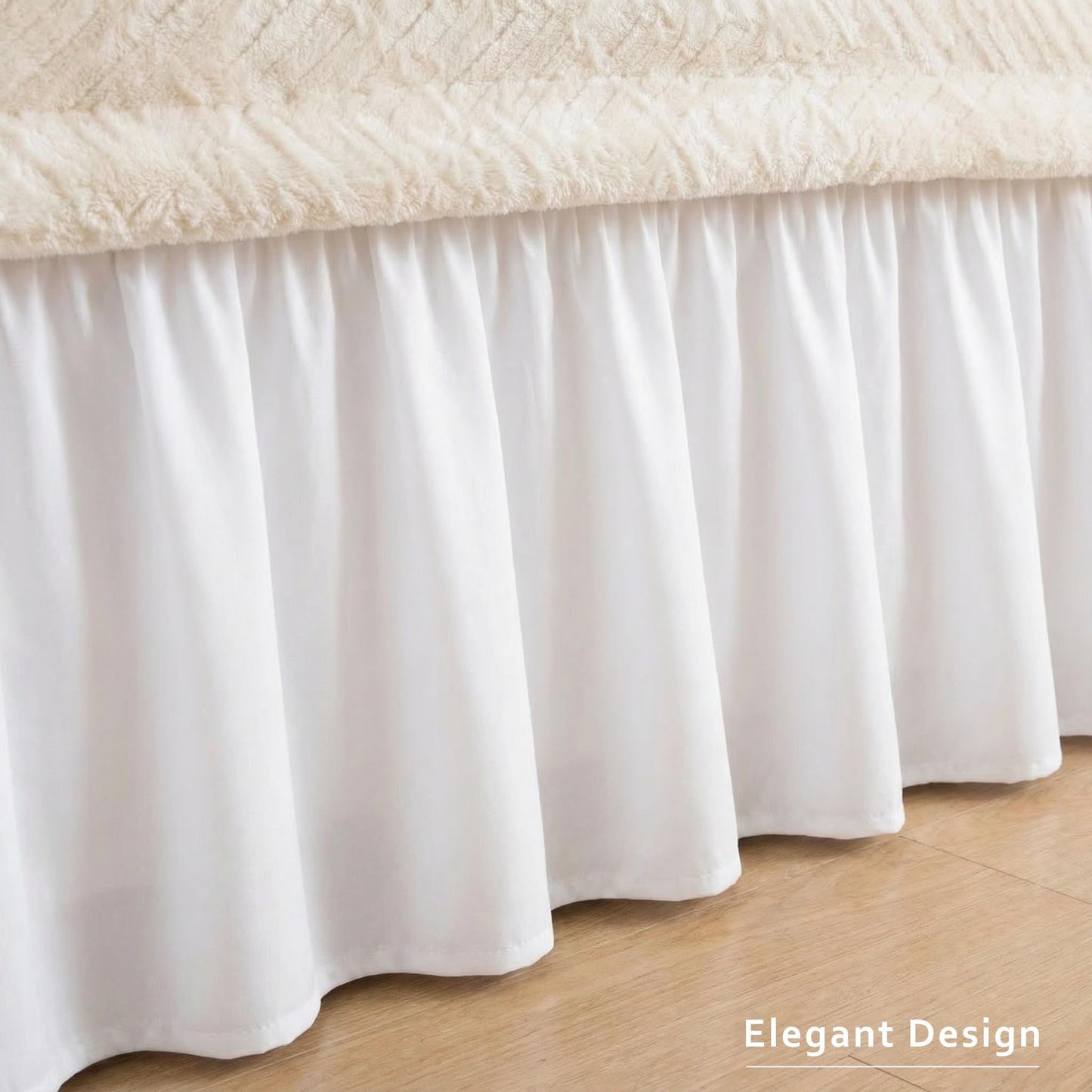 Adjustable Elastic Belt Drop Bed Skirt