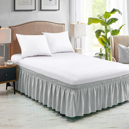 Adjustable Elastic Belt Drop Bed Skirt