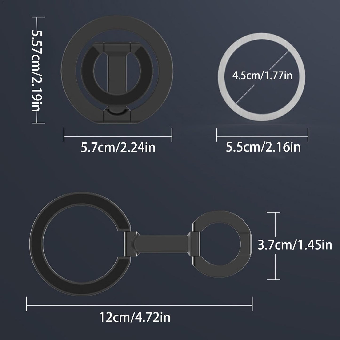 Double-Sided Metal Magnetic Phone Holder