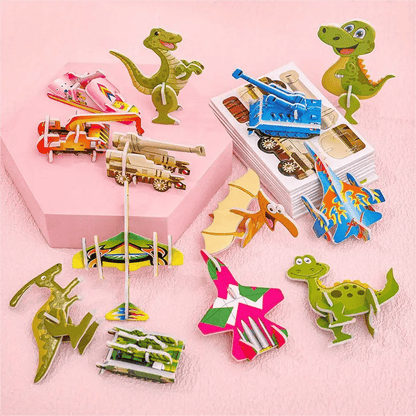 Educational 3D Cartoon Puzzle